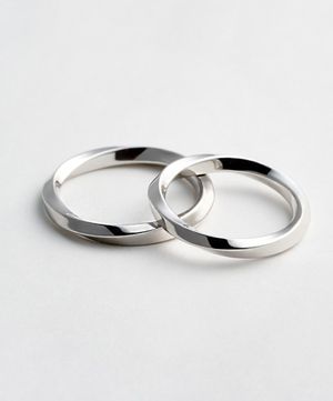 슬림 웨이브 925 실버 커플링/우정링 LRS26001S