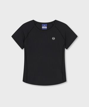 W 립 슬림핏 반팔 티셔츠