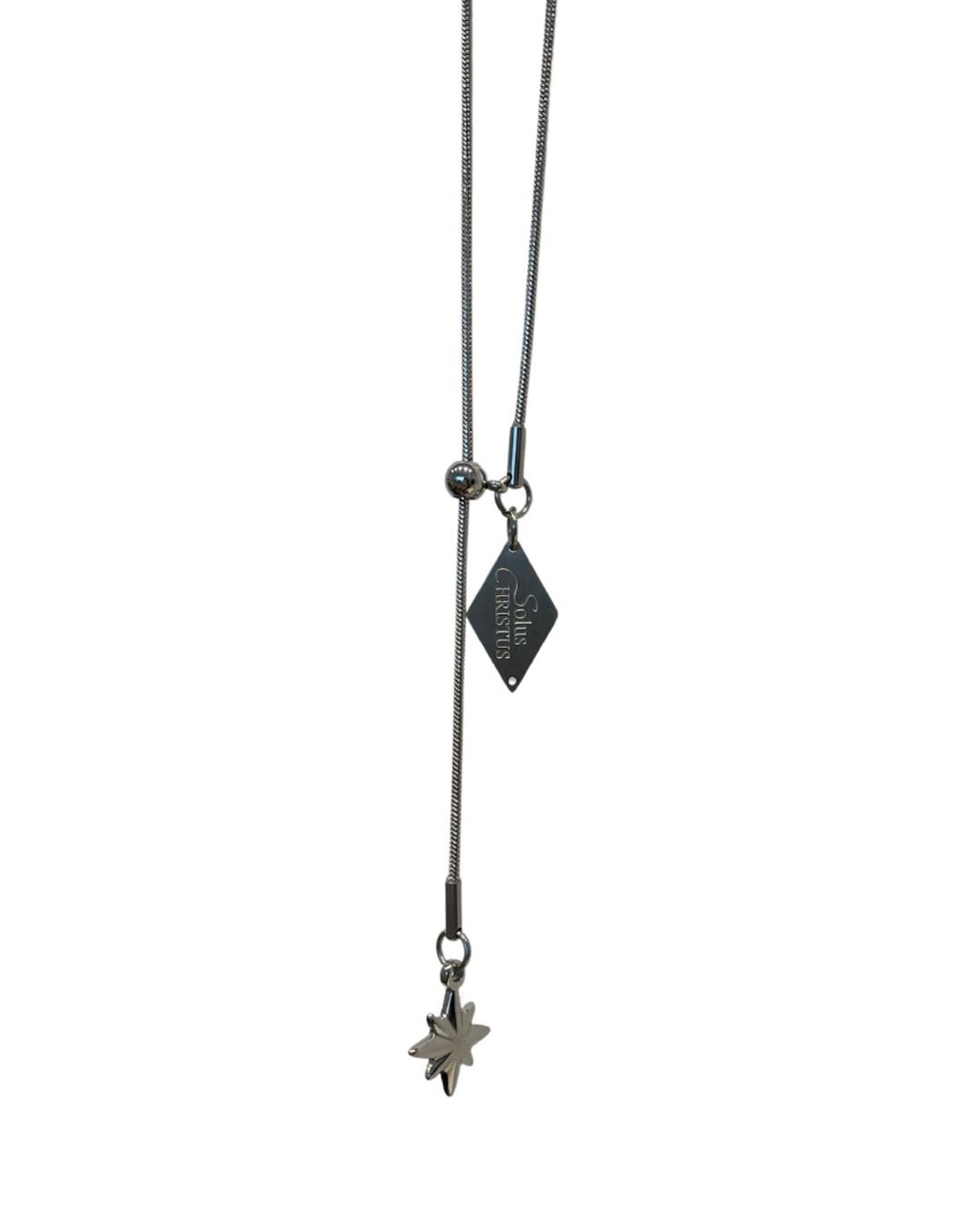 리스토어(RESTORE) SOLUS CHRISTUS Drop long necklace