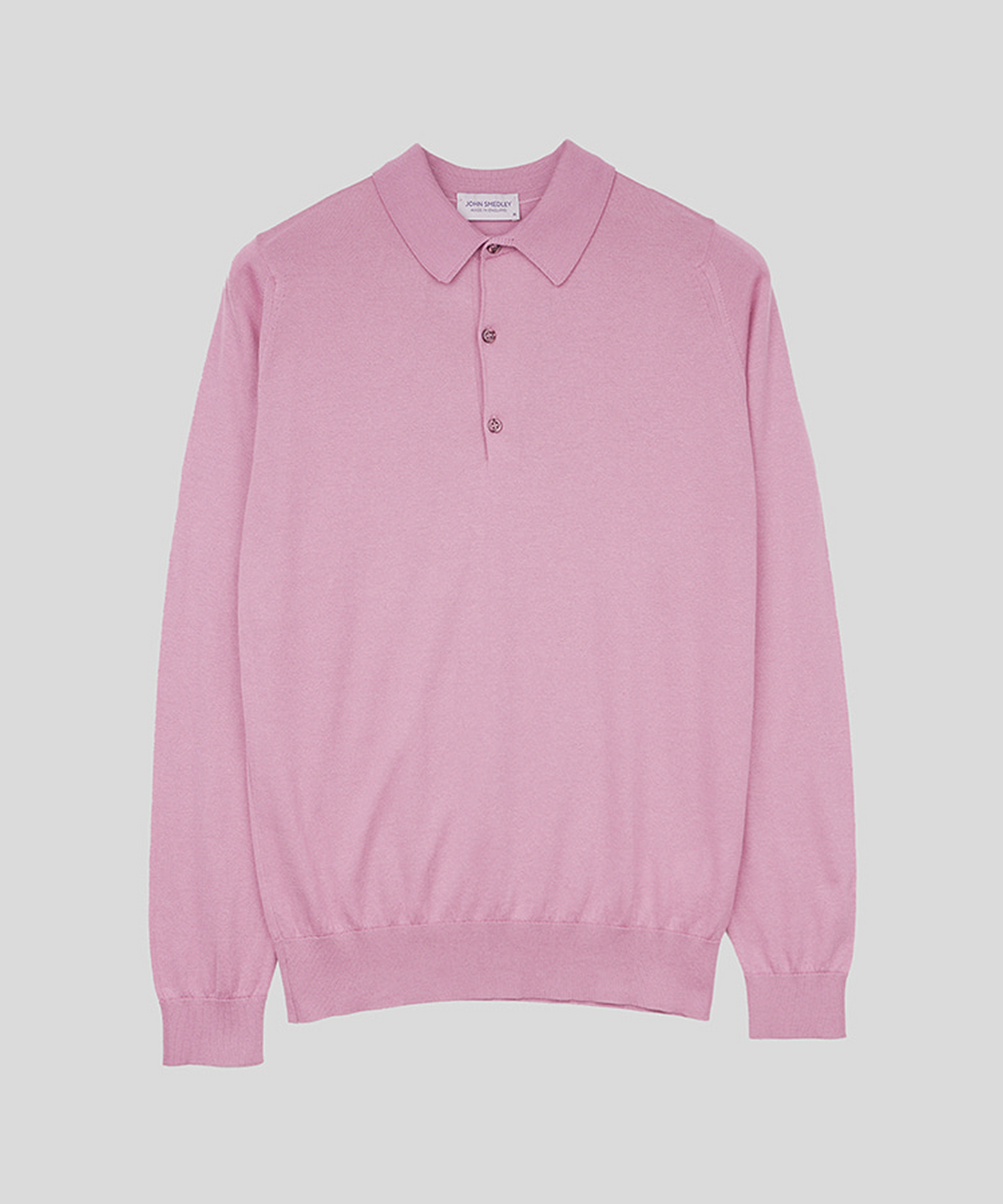 존 스메들리(JOHN SMEDLEY) BRADWELL Sea Island Cotton Long Sleeves Polo Shirt Heritage One 9 Colors
