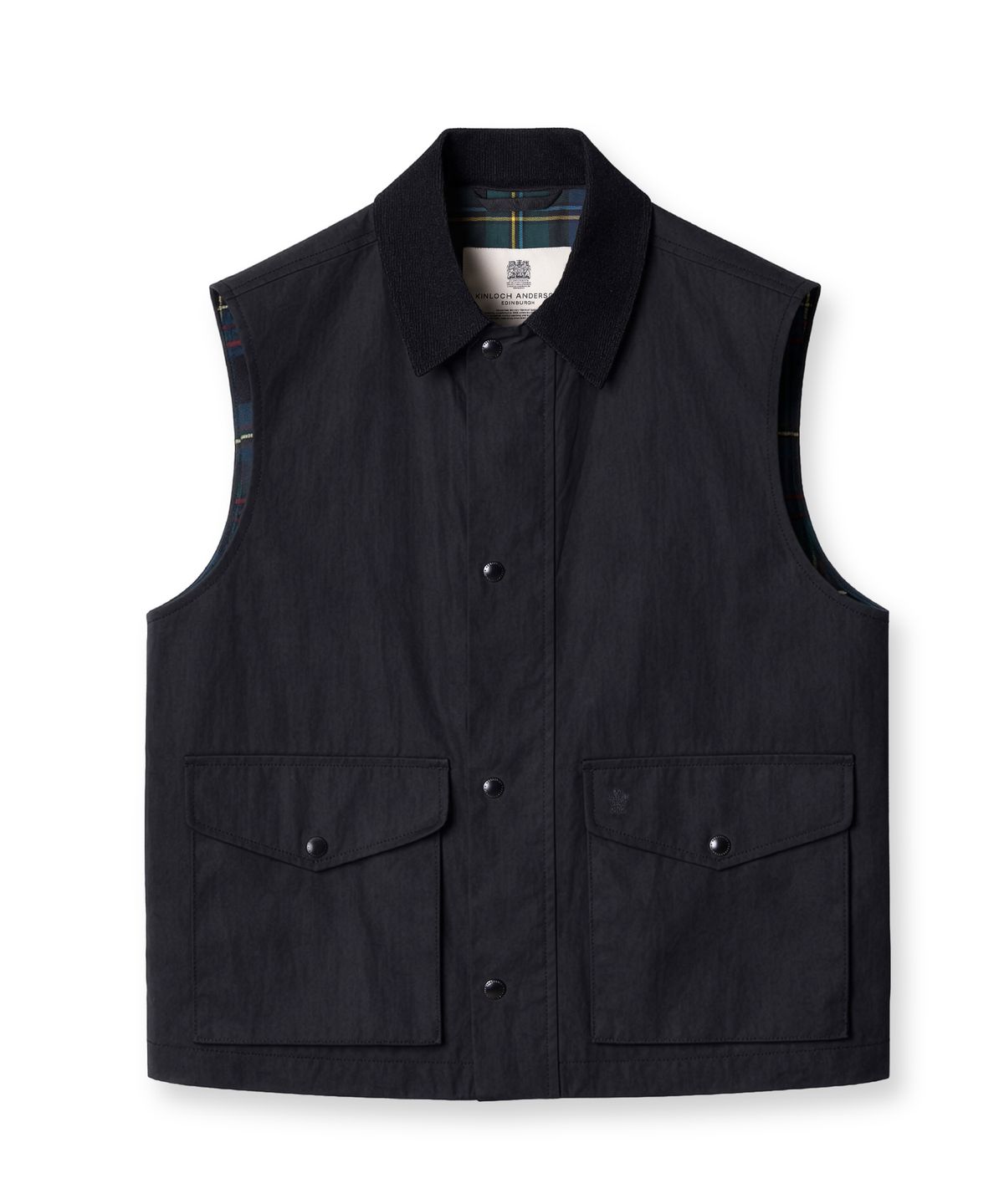 에든버러클럽(EDINBURGH CLUB) Waxed Hunting Vest (BLACK)