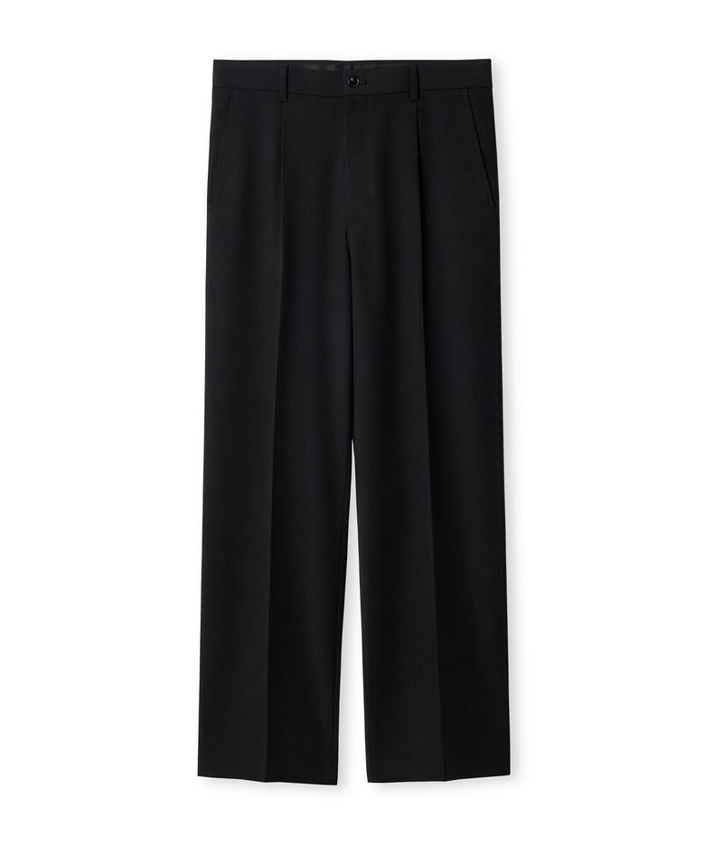 2 BUTTON OVER FIT SET-UP PANTS (BLACK)