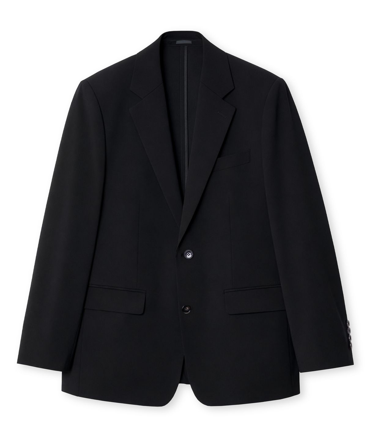 에든버러클럽(EDINBURGH CLUB) 2 BUTTON OVER FIT SET-UP JACKET (BLACK)