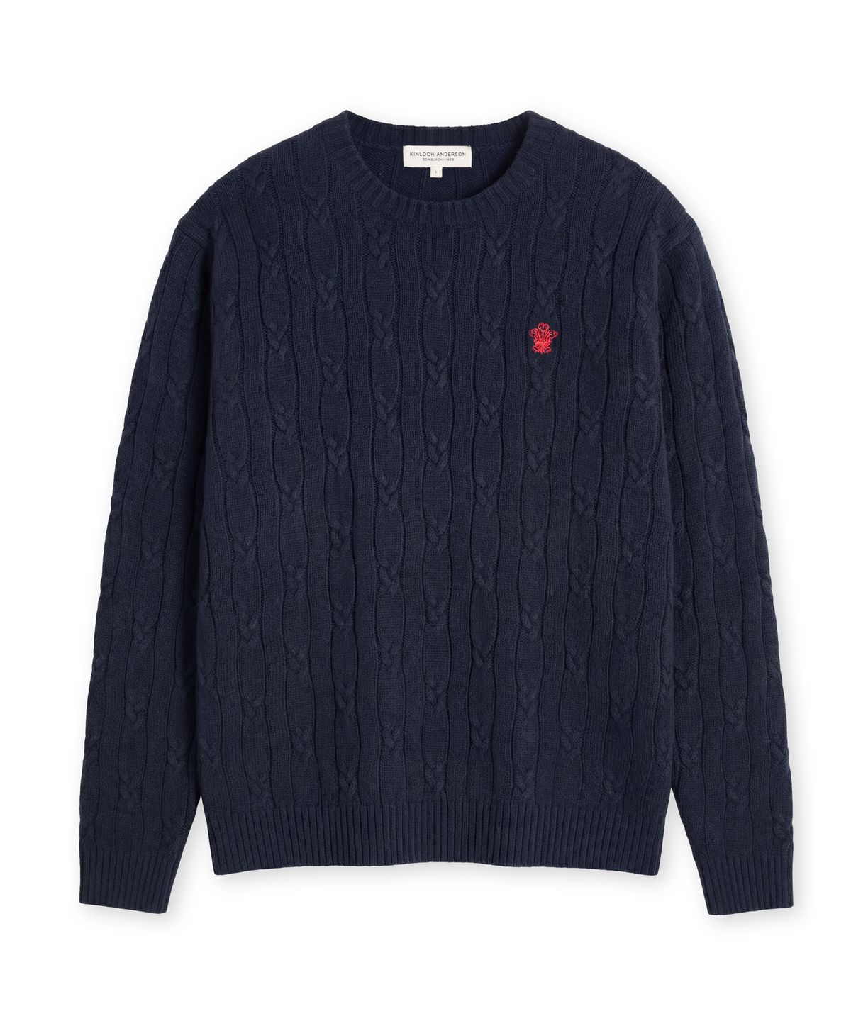 에든버러클럽(EDINBURGH CLUB) High-Twist Cotton Cable Knit (NAVY)