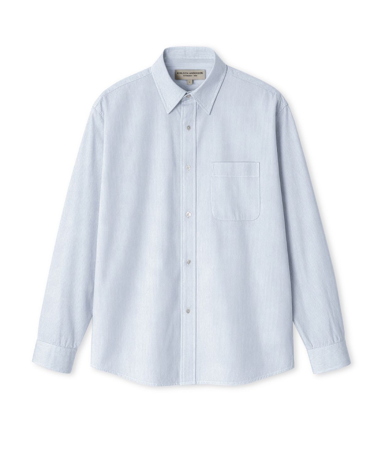 에든버러클럽(EDINBURGH CLUB) REGULAR-FIT STRIPE SHIRT (BLUE)
