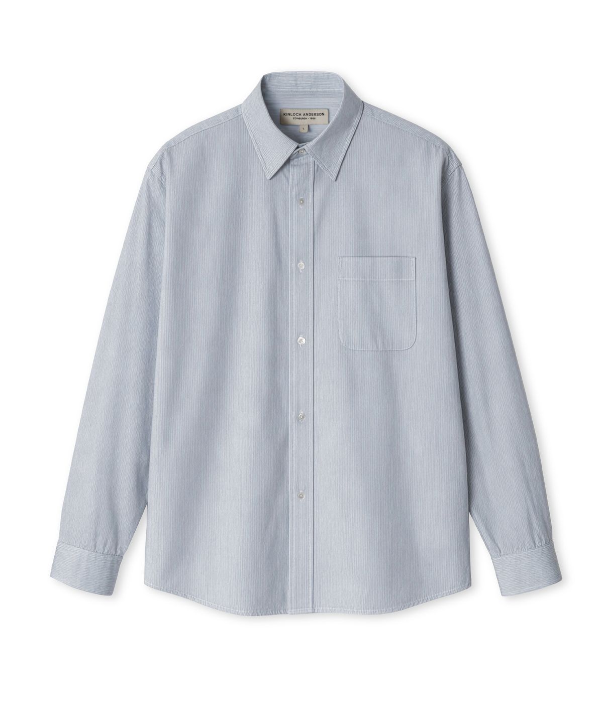 에든버러클럽(EDINBURGH CLUB) REGULAR-FIT STRIPE SHIRT (NAVY)