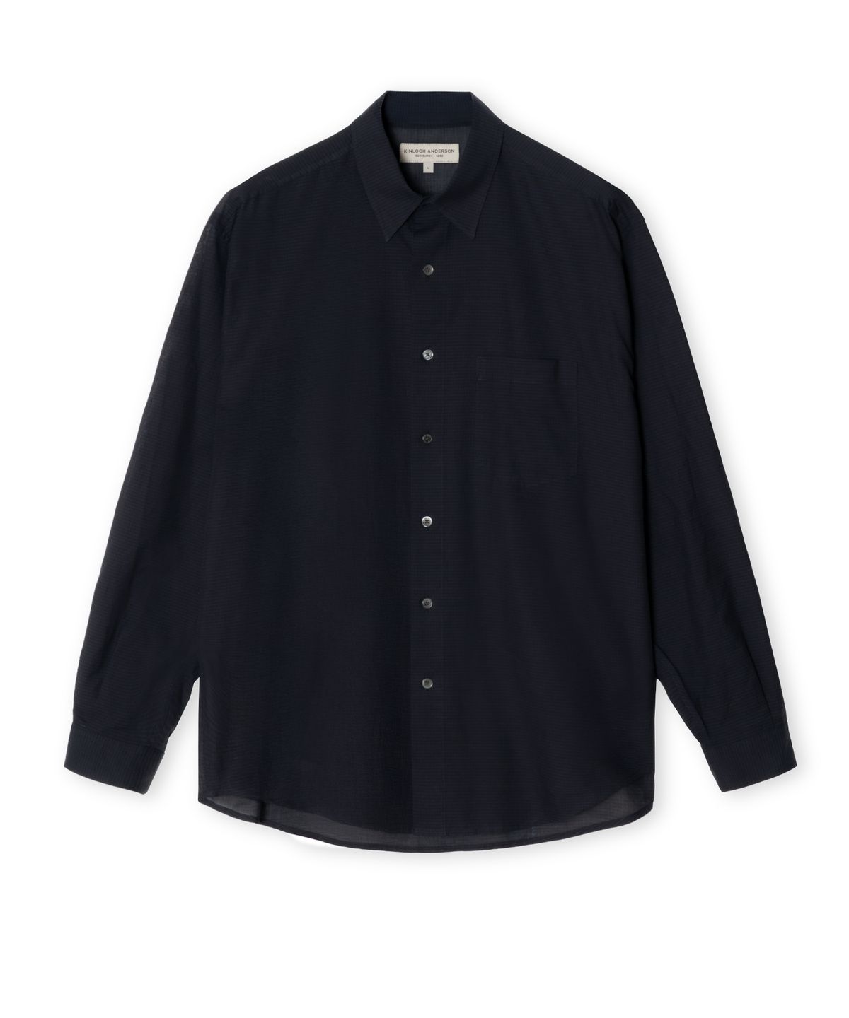 에든버러클럽(EDINBURGH CLUB) LIGHTWEIGHT COTTON CHECK SHIRT (NAVY)