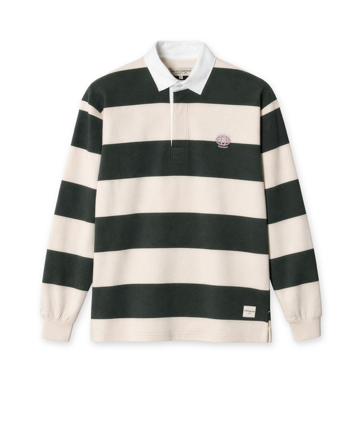 에든버러클럽(EDINBURGH CLUB) CLASSIC STRIPED RUGBY T-SHIRT (GREEN)