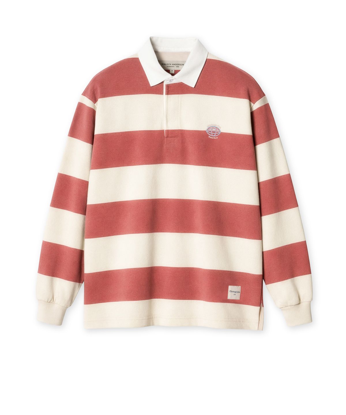 에든버러클럽(EDINBURGH CLUB) CLASSIC STRIPED RUGBY T-SHIRT (PINK)