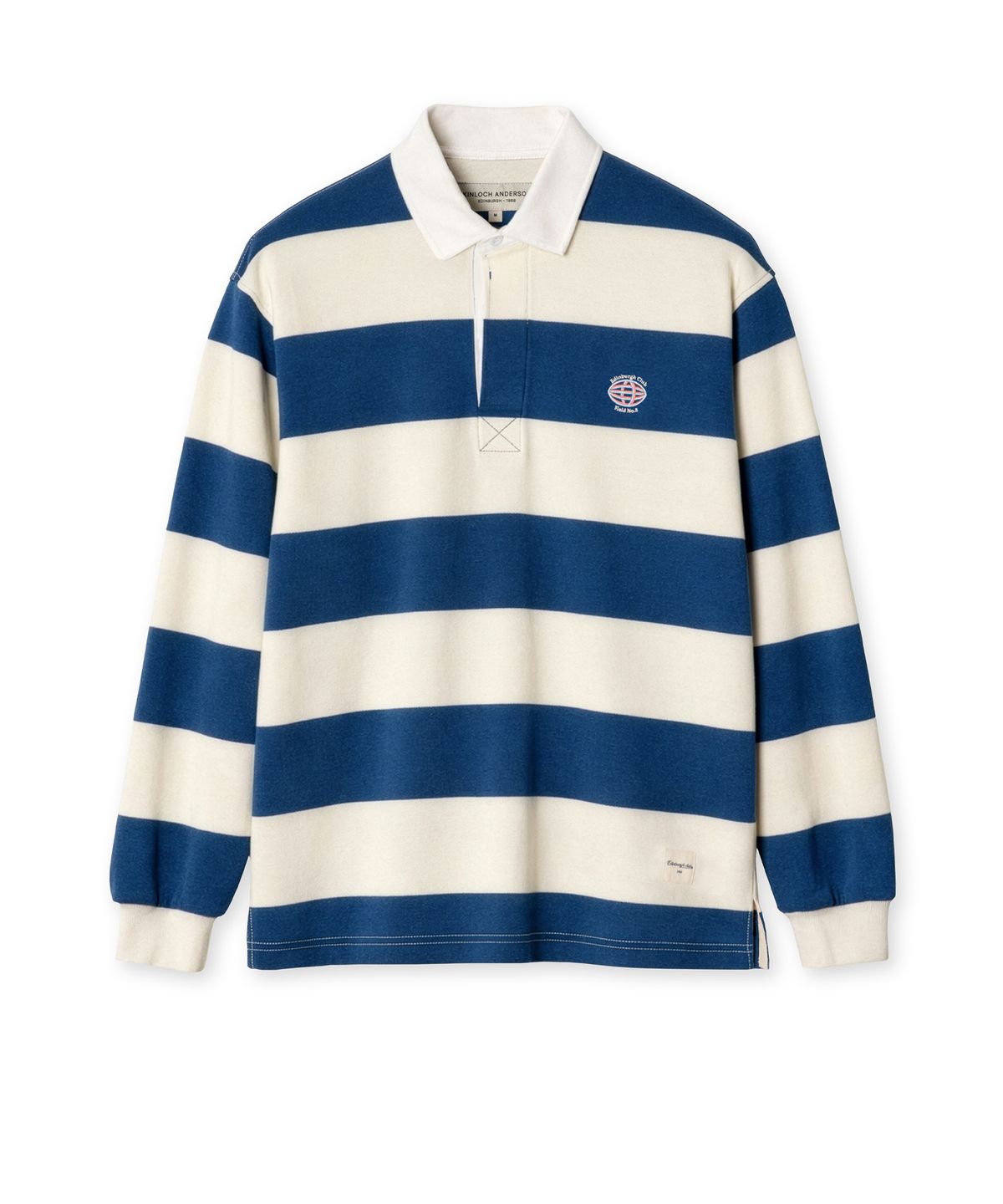에든버러클럽(EDINBURGH CLUB) CLASSIC STRIPED RUGBY T-SHIRT (BLUE)