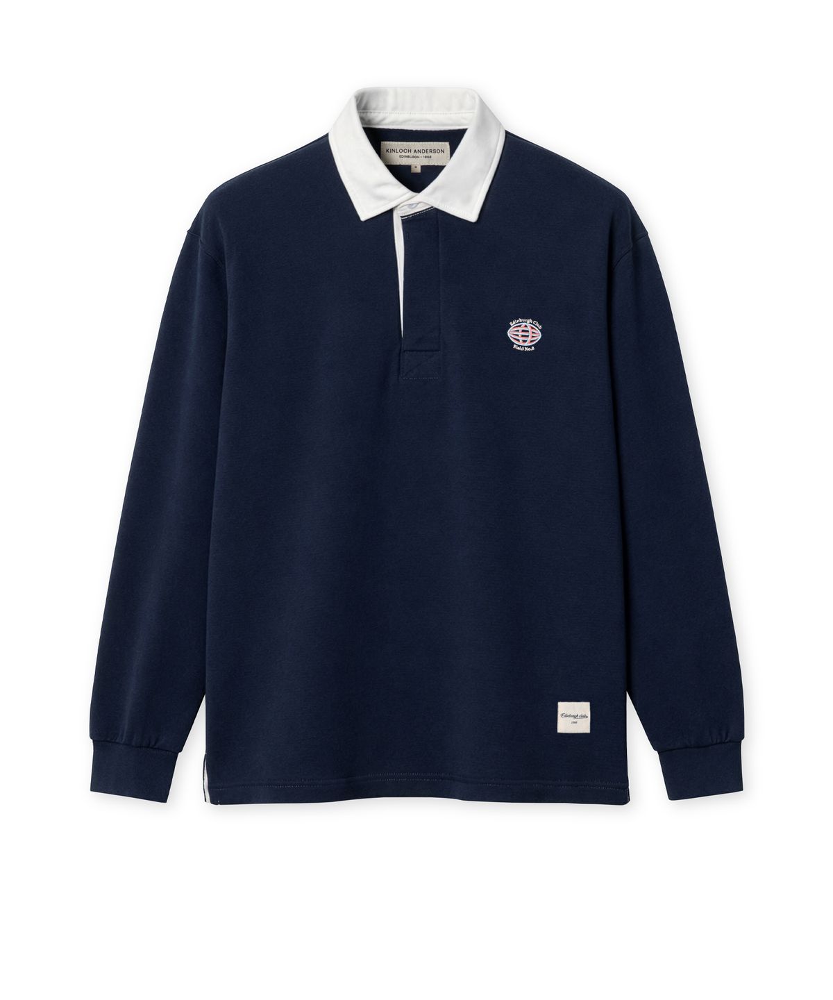 에든버러클럽(EDINBURGH CLUB) CLASSIC SOLID RUGBY T-SHIRT (NAVY)