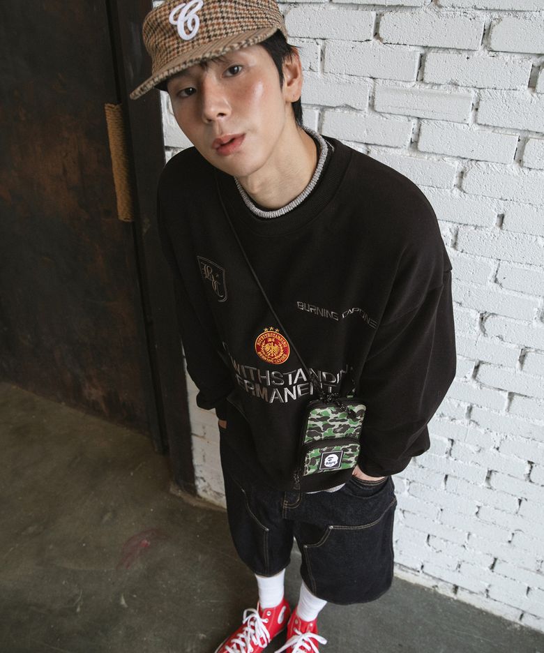 BC 어센틱 블록코어 맨투맨 (BLACK)