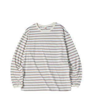 MULTI STRIPE T-SHIRT [IVORY]