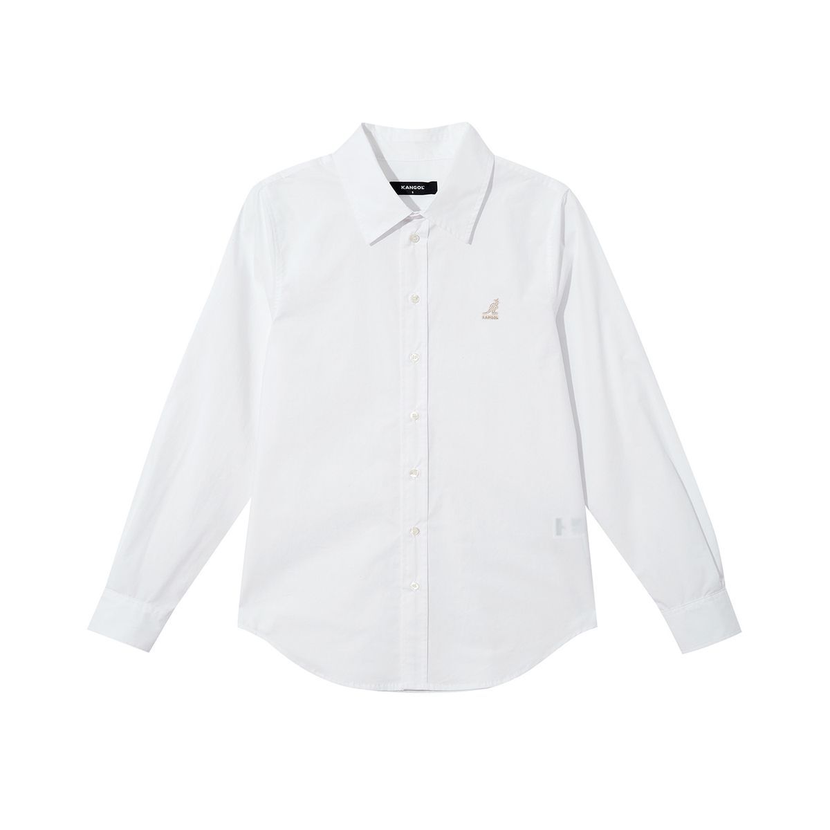 캉골(KANGOL) 우먼스 솔리드 셔츠 7082 화이트