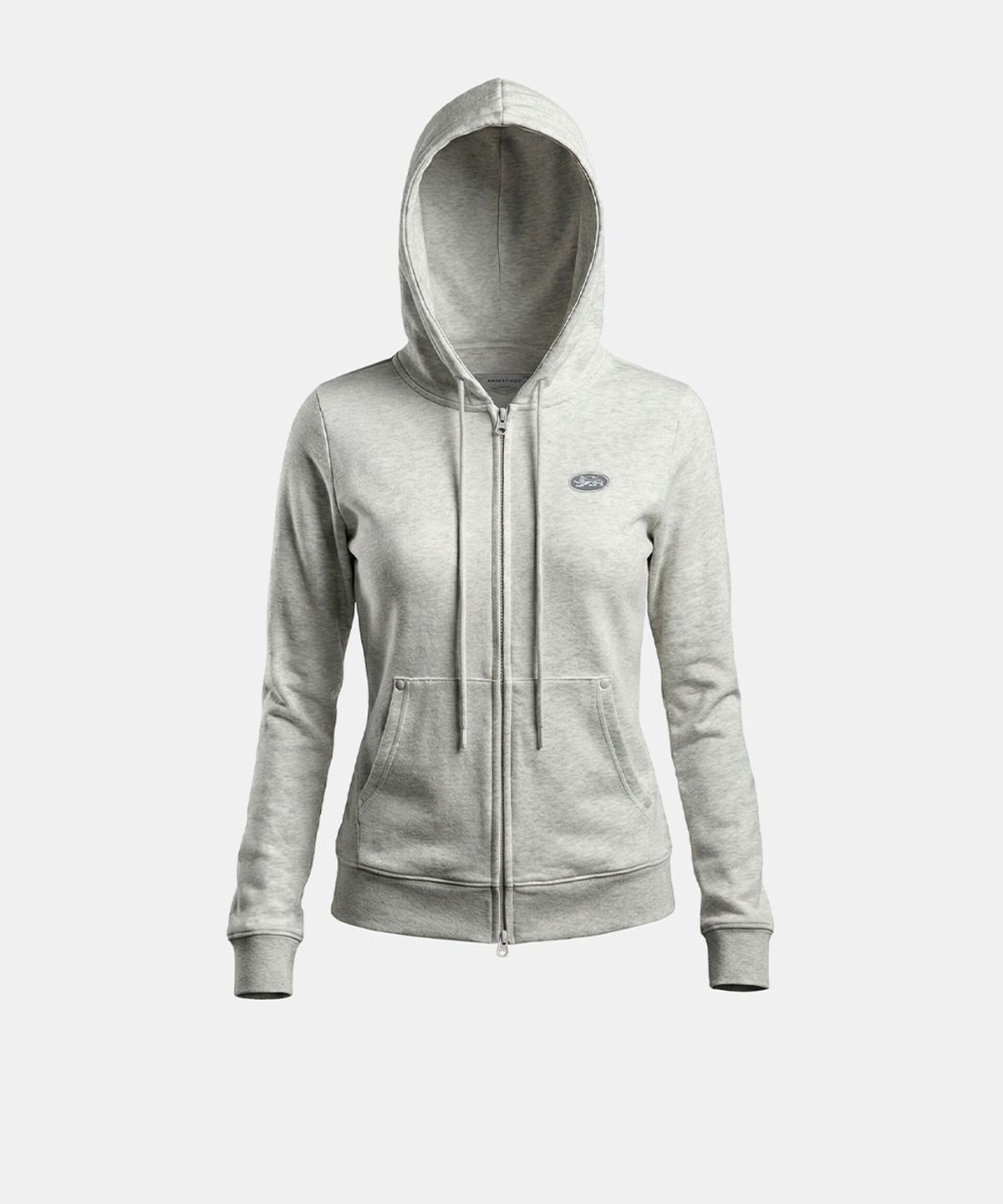 배드블러드(BADBLOOD) BS Soft Terry Zip-Up Hoodie - White melange