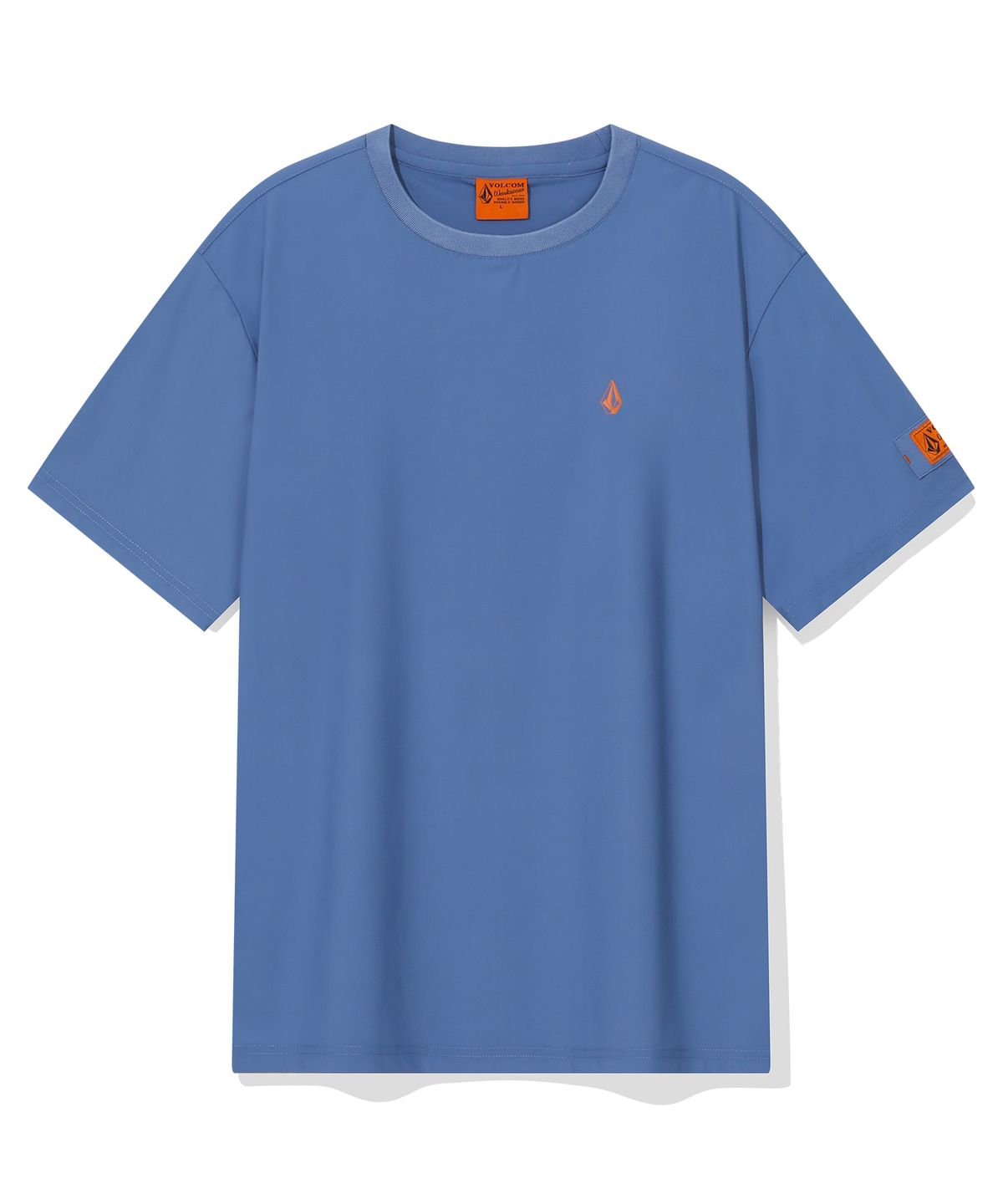 볼컴(VOLCOM) 워크웨어 v.co 테크 컴포트핏 반팔티(빈티지 블루)
