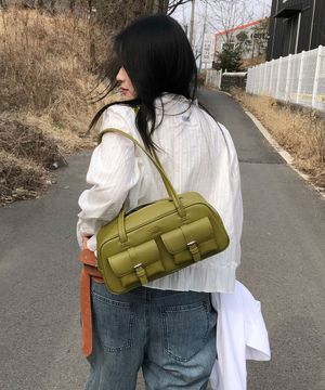(우먼) 바게트백-올리브