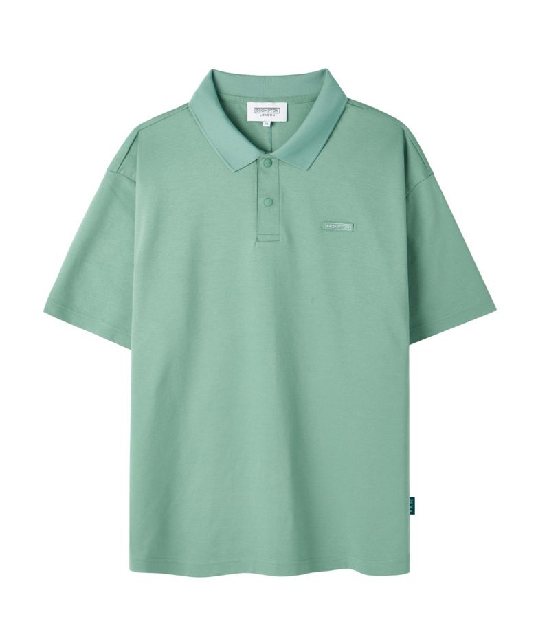 SUPIMA COLLAR T-SHIRT - GREEN (P262MPL136)