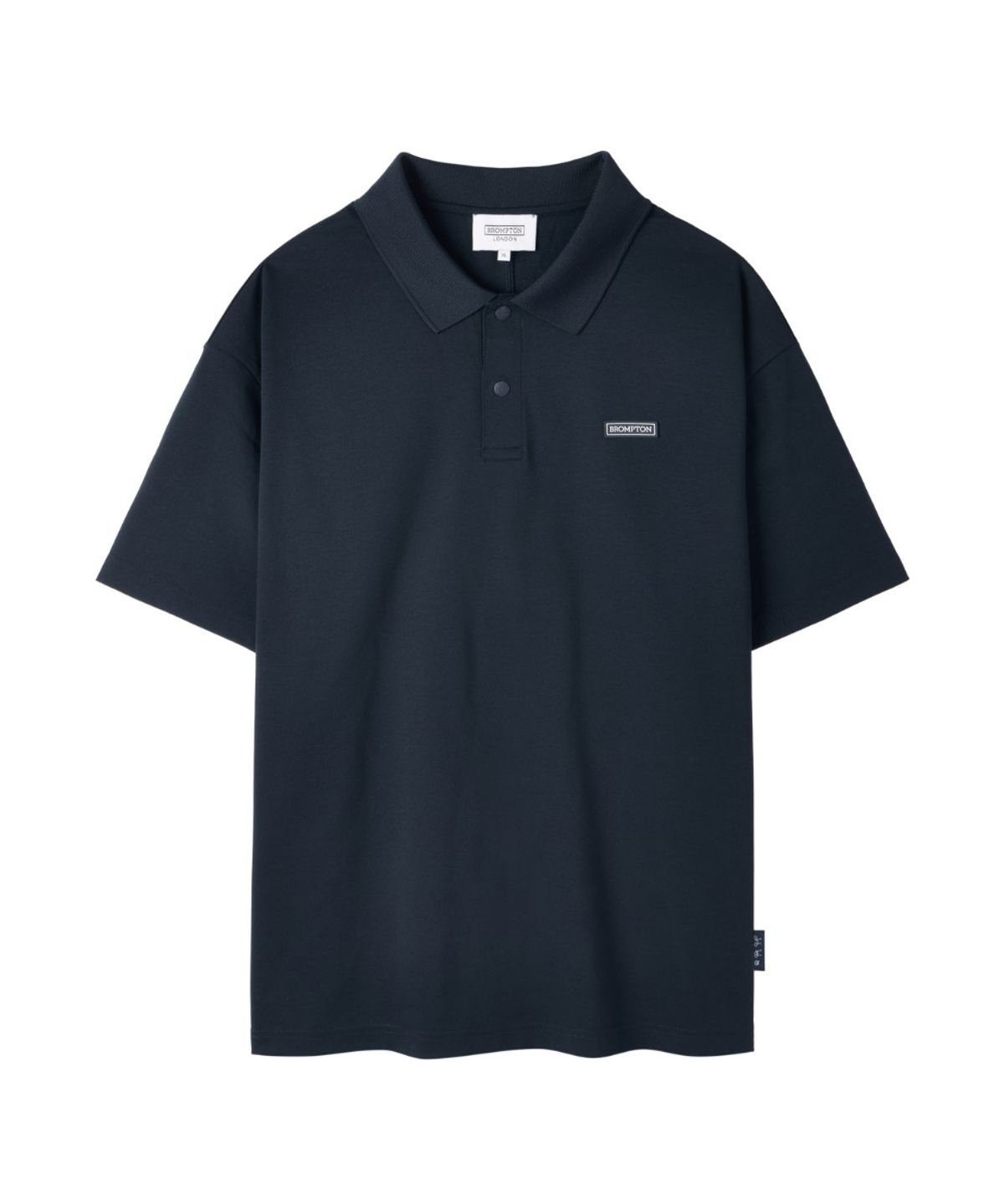 브롬톤 런던(BROMPTON LONDON) SUPIMA COLLAR T-SHIRT - D/NAVY (P262MPL136)