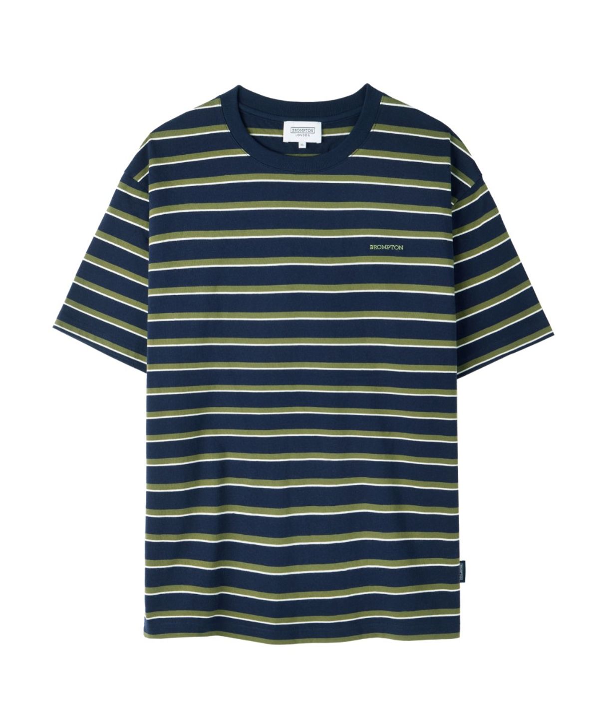 브롬톤 런던(BROMPTON LONDON) STRIPE HALF SLEEVE T-SHIRT - NAVY (P262UTS135)