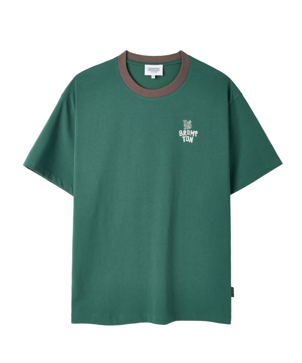 브롬톤 런던(BROMPTON LONDON) TROPICAL BACK GRAPHIC HALF SLEEVE T-SHIRT - GREEN (P262UTS139)