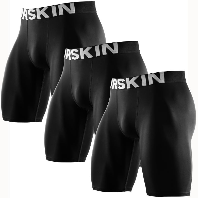 (3Pack) 닥터스킨 3부 남녀공용 스포츠 베이스레이어 반바지 타이즈