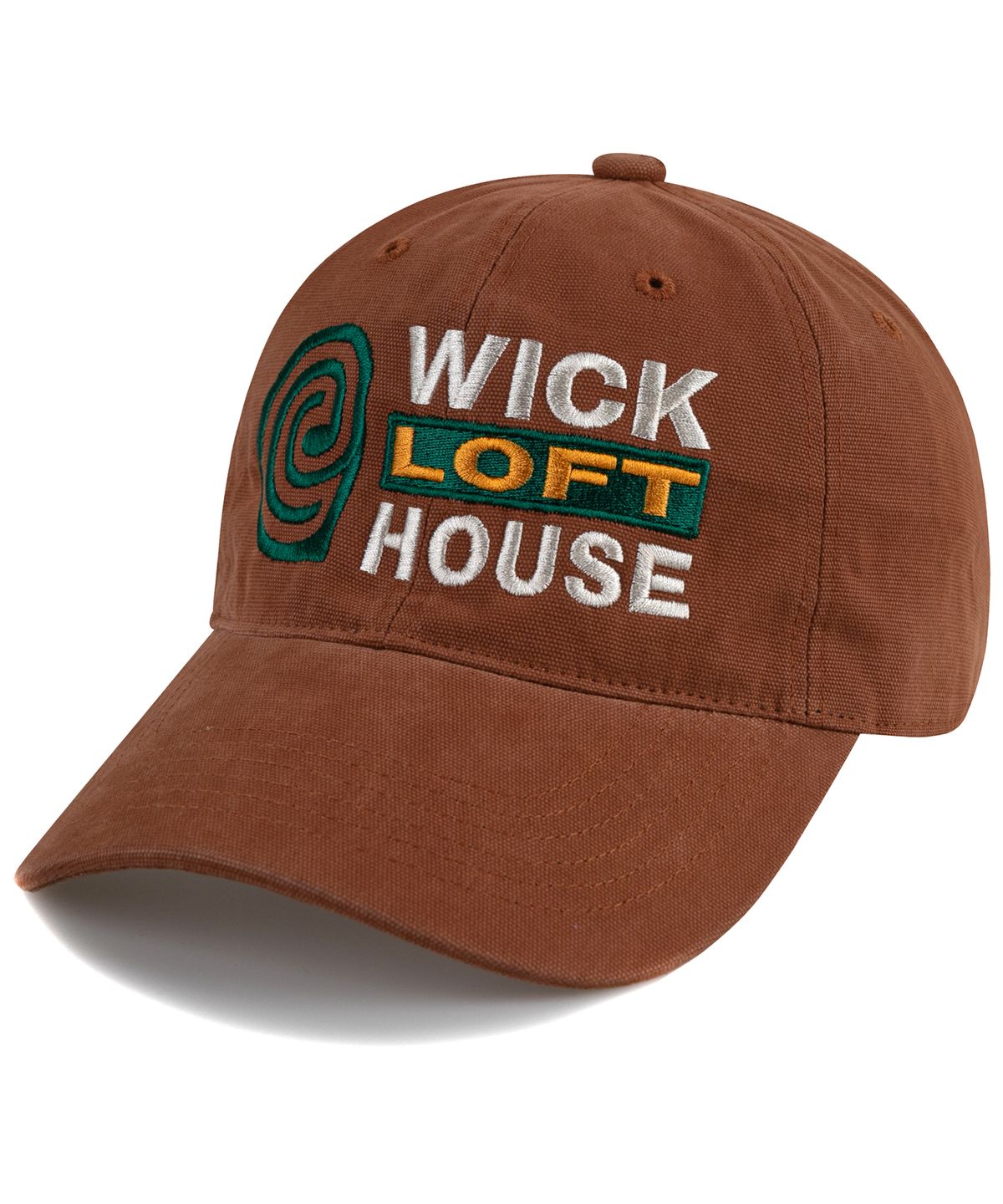 윅(WICK) e LOFT HOUSE 캔버스 볼캡-라이트 브라운