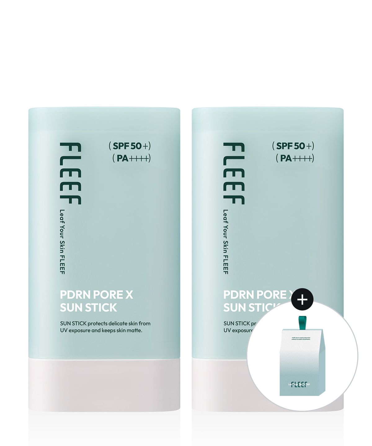 플리프(FLEEF) [2PACK] PDRN 포어엑스 선스틱 18.6g (+쇼핑백 증정)