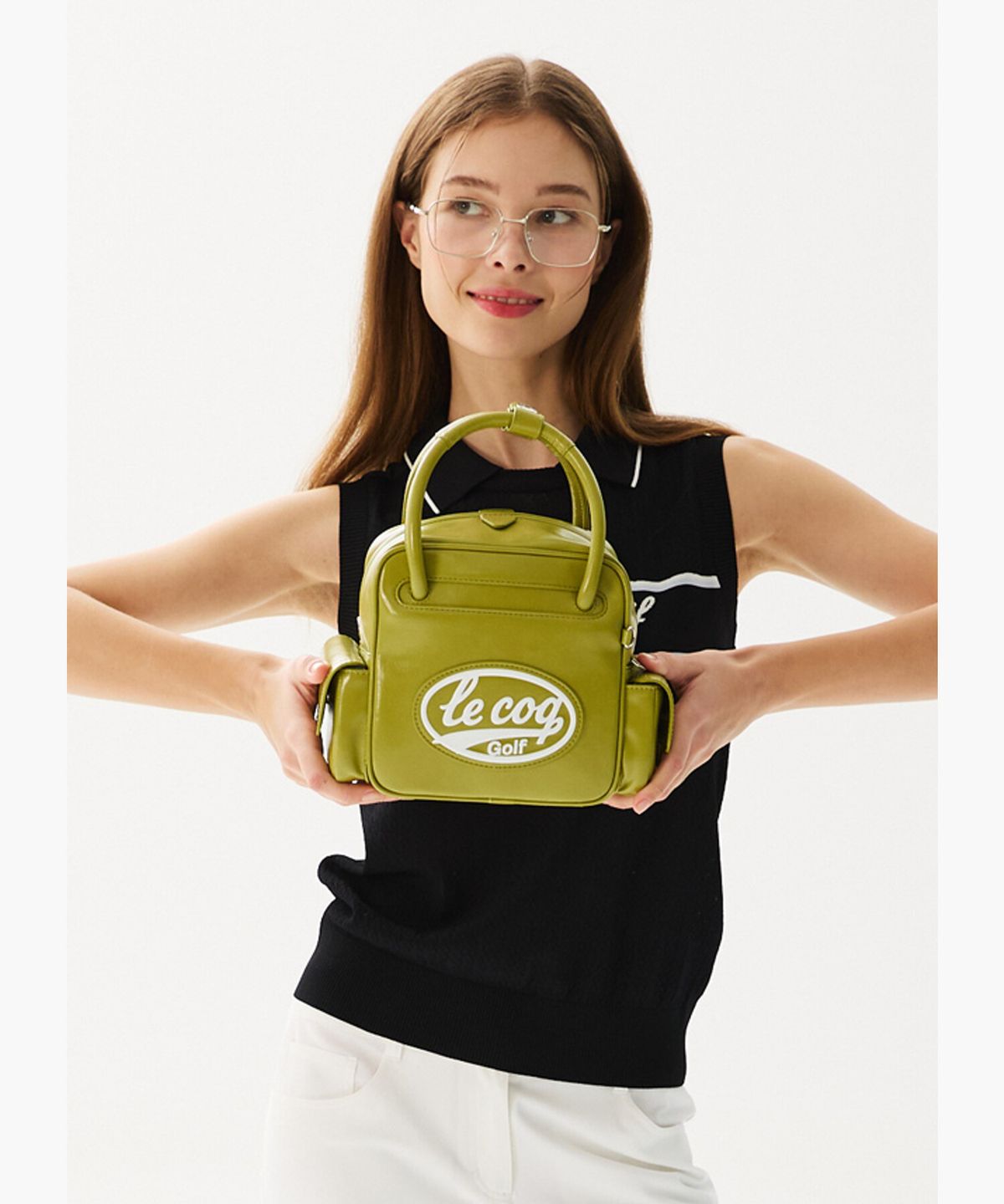 르꼬끄 골프(LECOQ GOLF) 여성 아이코닉 큐브백 _OGRN GR222LBG42