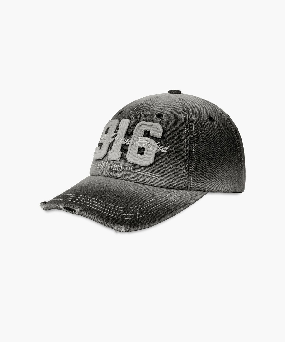 에이치덱스(HDEX) 916 데님 워싱 볼캡 (Black)