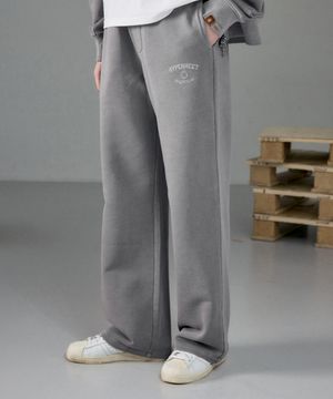 하이퍼리트 남녀공용 피그먼트 와이드 스웻팬츠 [스톤]_HG1TP114