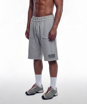 코어 컷오프 버뮤다 스웨트 쇼츠 (Melange Gray)