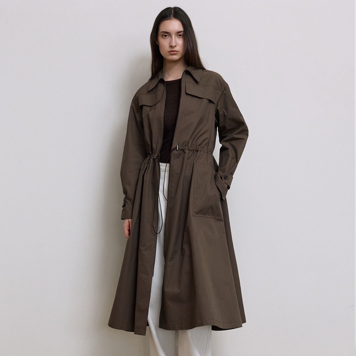 퍼블리카엑스(PUBLICKA X) MORGAN TRENCH ONE-PIECE BROWN