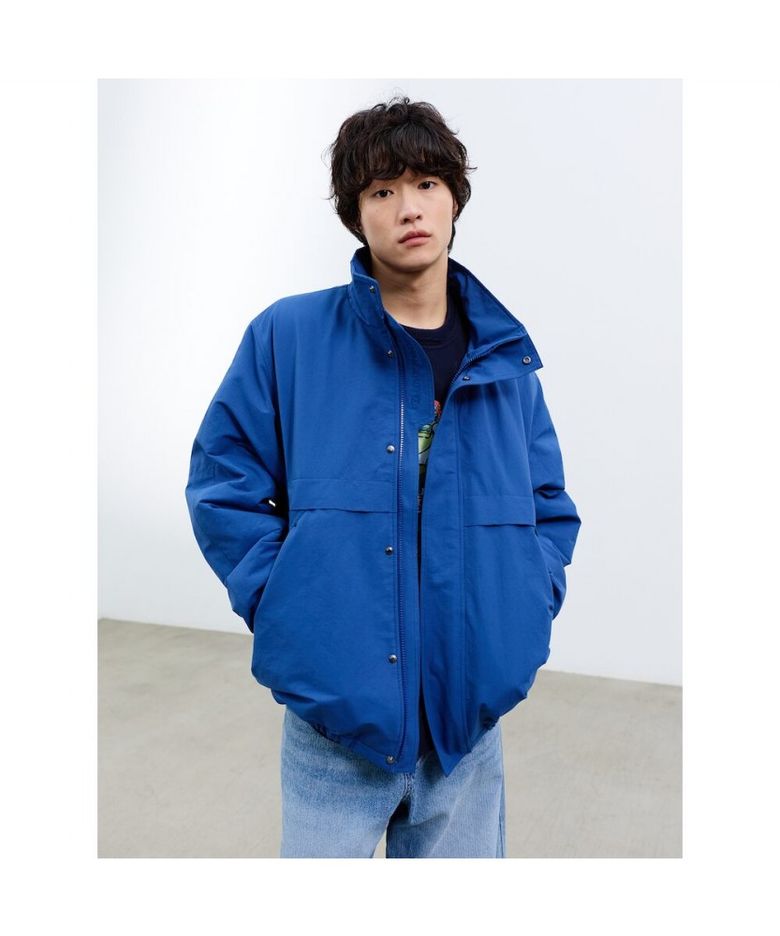 (UNISEX) 퍼널 파카  블루
