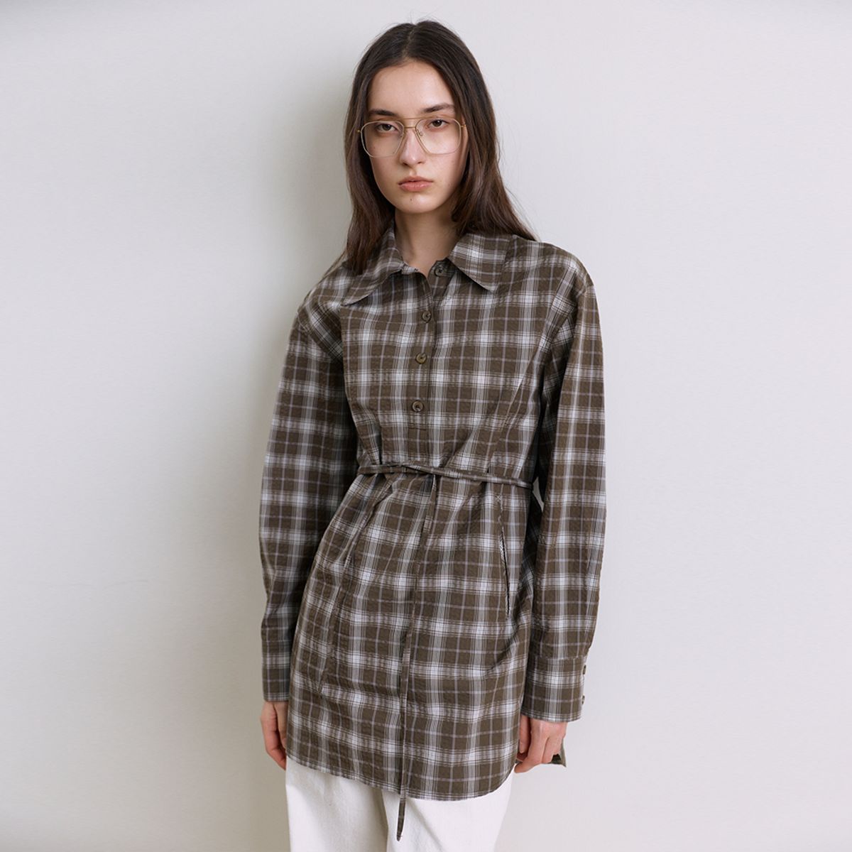 퍼블리카엑스(PUBLICKA X) ZOE PULL-OVER SHIRT KHAKI