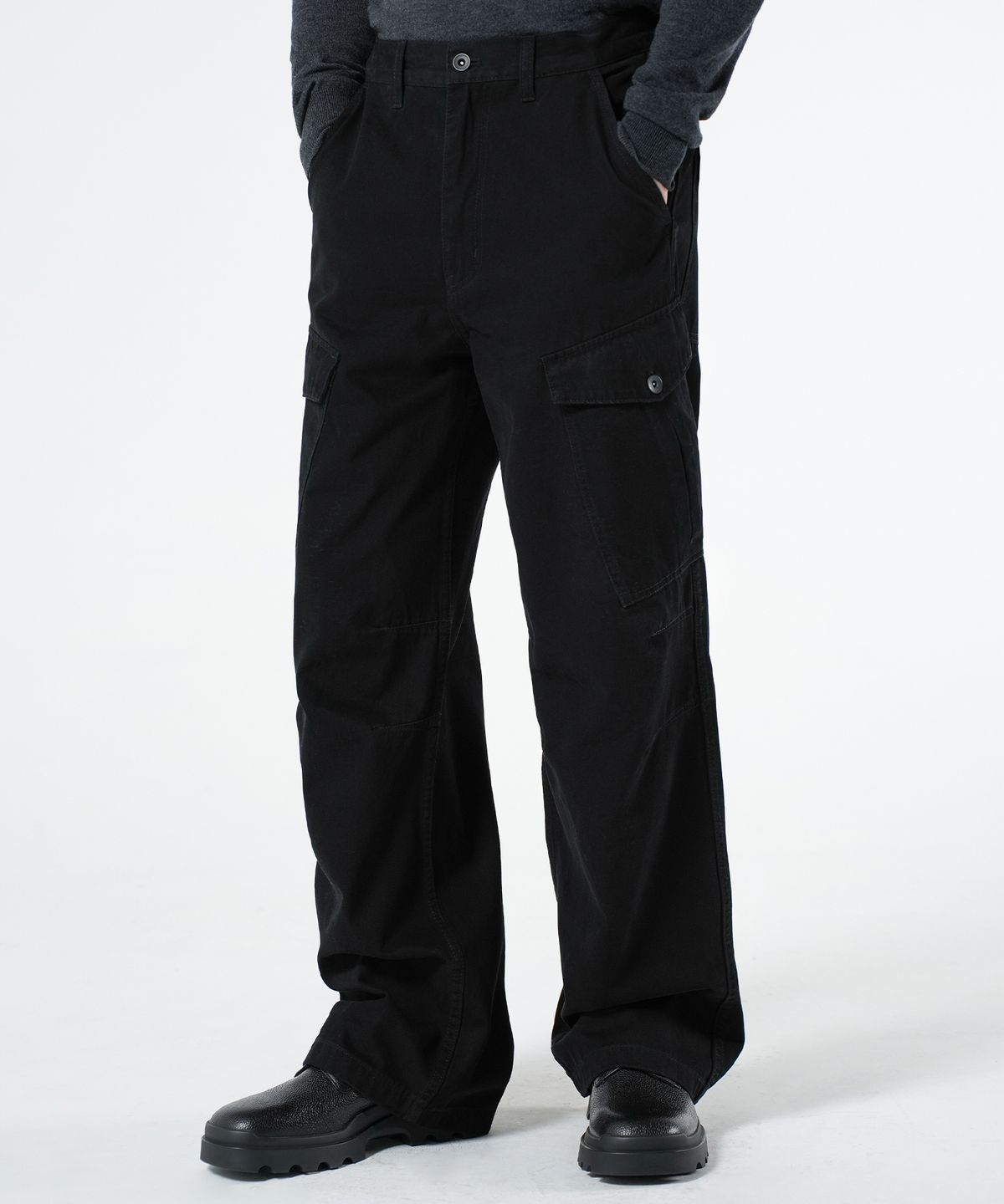 브랜디드(BRANDED) UNIFORM CARGO PANTS [BLACK]