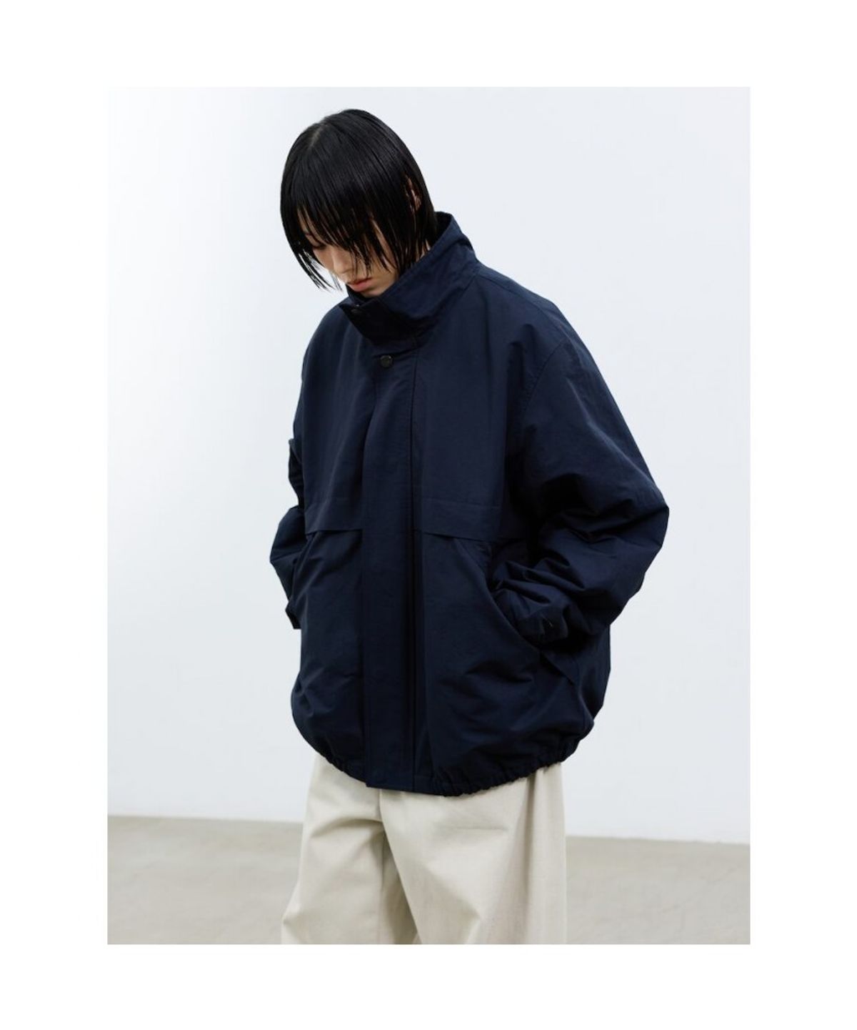 샌드 사운드(SAND SOUND) (UNISEX) 퍼널 파카  네이비