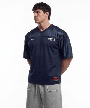 코어 럭비 오버핏 숏 슬리브 (Navy)