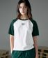 여성 고스트클럽 래글런 반팔 티셔츠 [버터]_HG2TS573