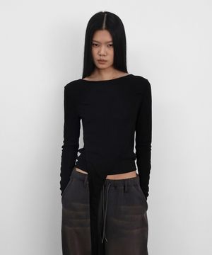 Layered Strap Long Sleeve_Black