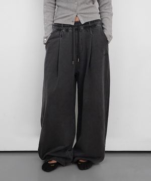 PIGMENT OVERFIT SWEAT PANTS_CHARCOAL