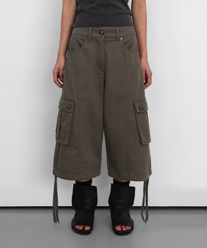 Cargo Bermuda Cotton Shorts_Khaki Beige