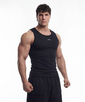 에센셜 컷라인 바디핏 탱크 (Black)