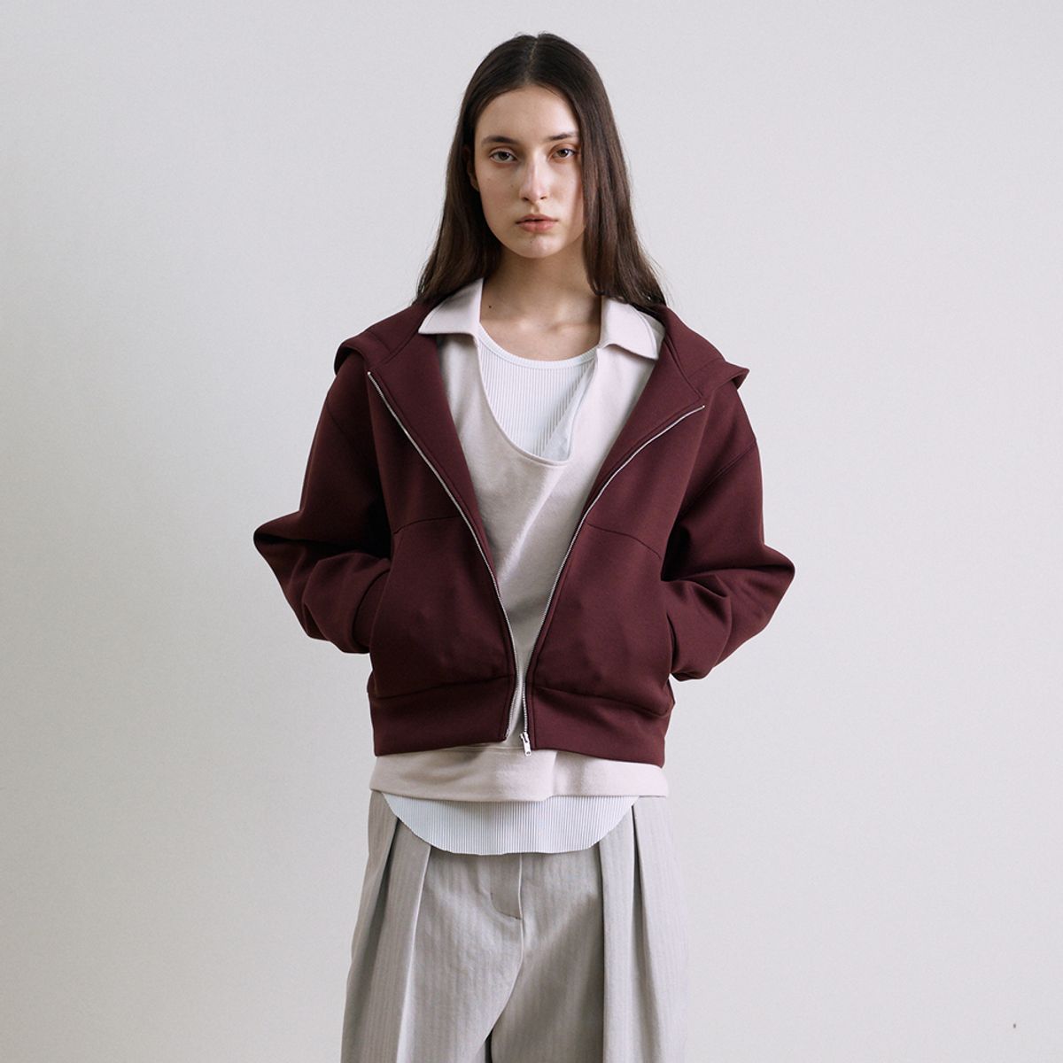 퍼블리카엑스(PUBLICKA X) MOSS JUMPER BURGUNDY