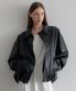 esy kara Leather Jacket (블랙)