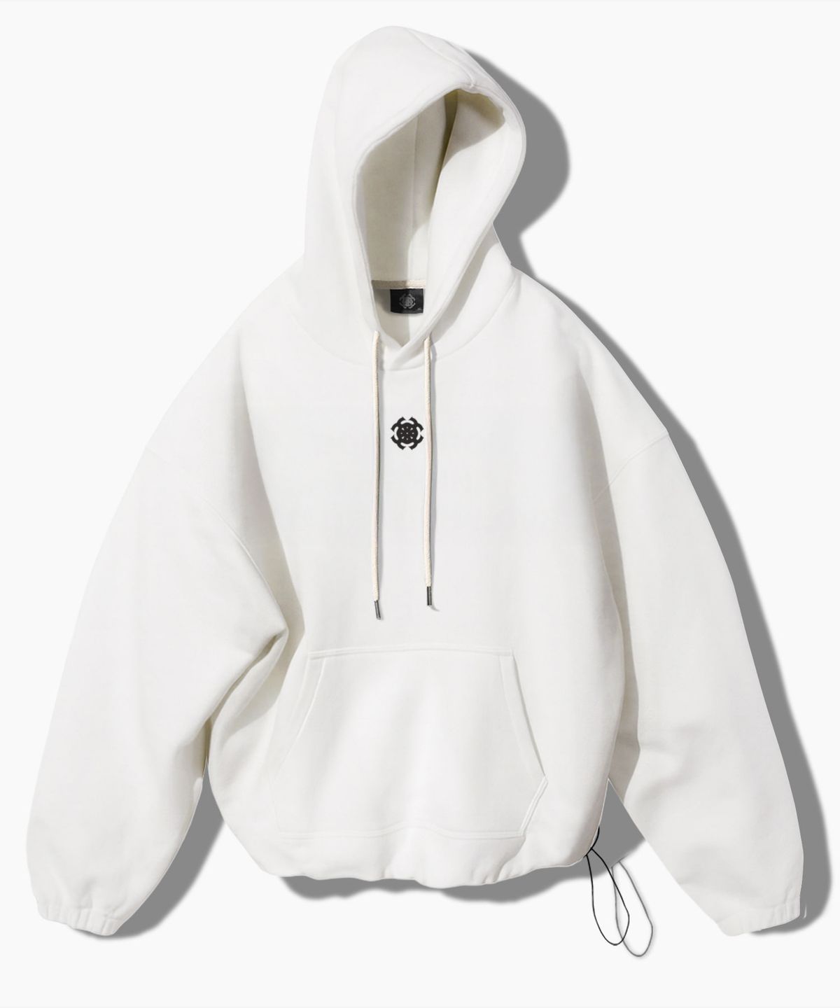 팬쇼(FANSHOW) SYMBOL STRING HOODIE - WHITE