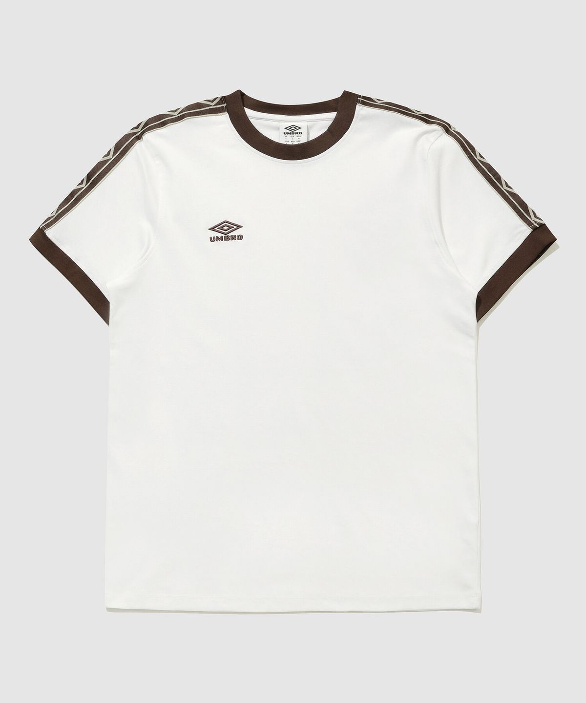 엄브로(UMBRO) NQ 테이프 반팔 티셔츠 화이트 UR111CRS32