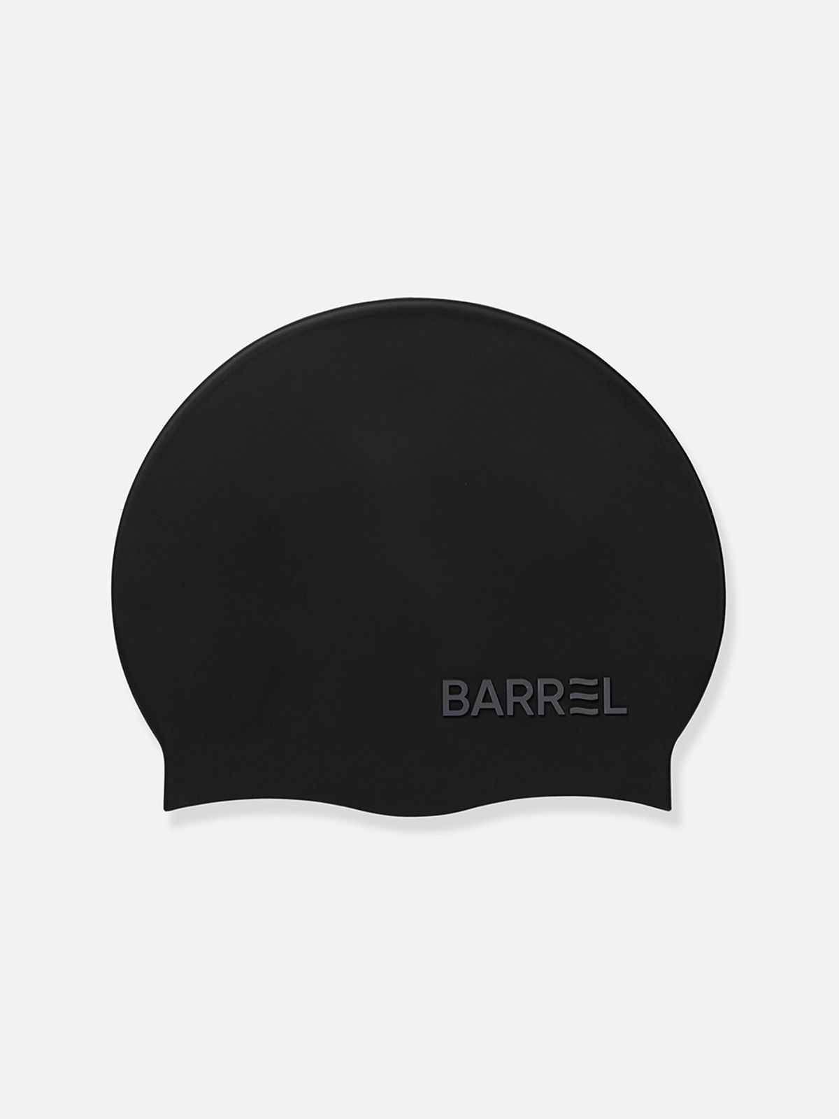 배럴(BARREL) 베이직 양각 실리콘 스윔 캡 블랙 (B6SUASC001BLK)