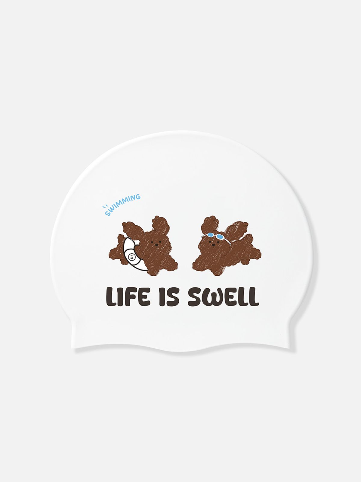 배럴(BARREL) 어푸어푸 실리콘 스윔 캡 화이트 (B6SUASC019WHT)