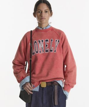 LONELY/LOVELY 90s WASHED SWEATSHIRT RED